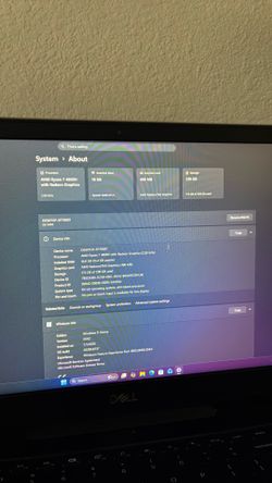 Dell G5 Se Ryzen 7 4800h 16gb DDR4 256SSD