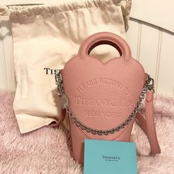 Tiffany & Co Pink Please Return To Tiffany Crossbody Mini Tote Bag - Blush Pink