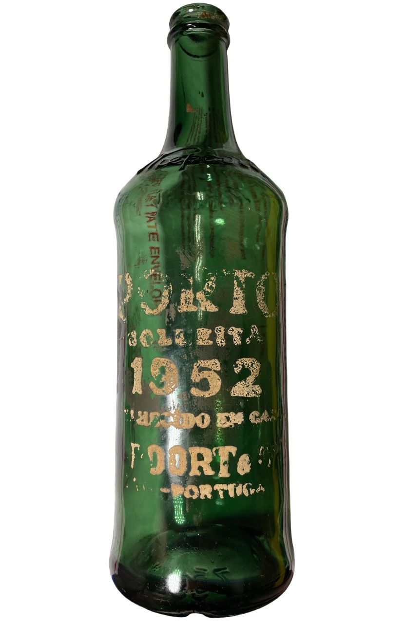 Antique Porto Wine Bottle Portugal 1952