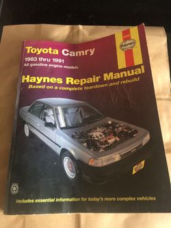 Haynes Car Repair Manual Toyota Camry 1983-1991