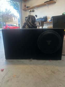 JL subwoofer and box