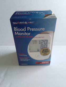 SmartHeart Automatic Upper Arm Blood Pressure Monitor Model 01-553 Wide Cuff NIB