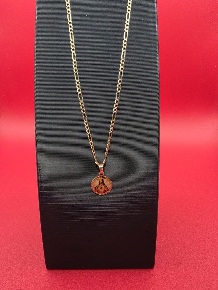 10 K Gold Necklace With Pendant