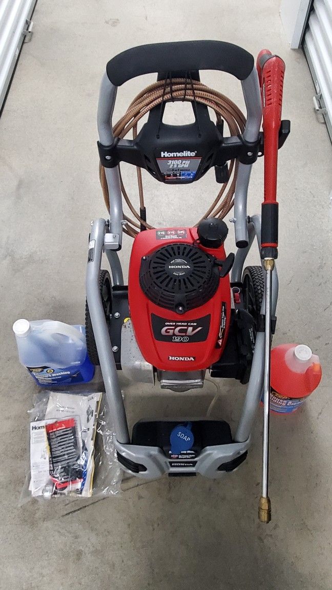 Homelite GCV190 3,100psi pressure washer - Honda Engine