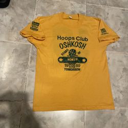 VTG Jersey 80s Oshkosh Bgosh Hoops Club TShirt SZ M Single Stitch Pepsi Shakey’s