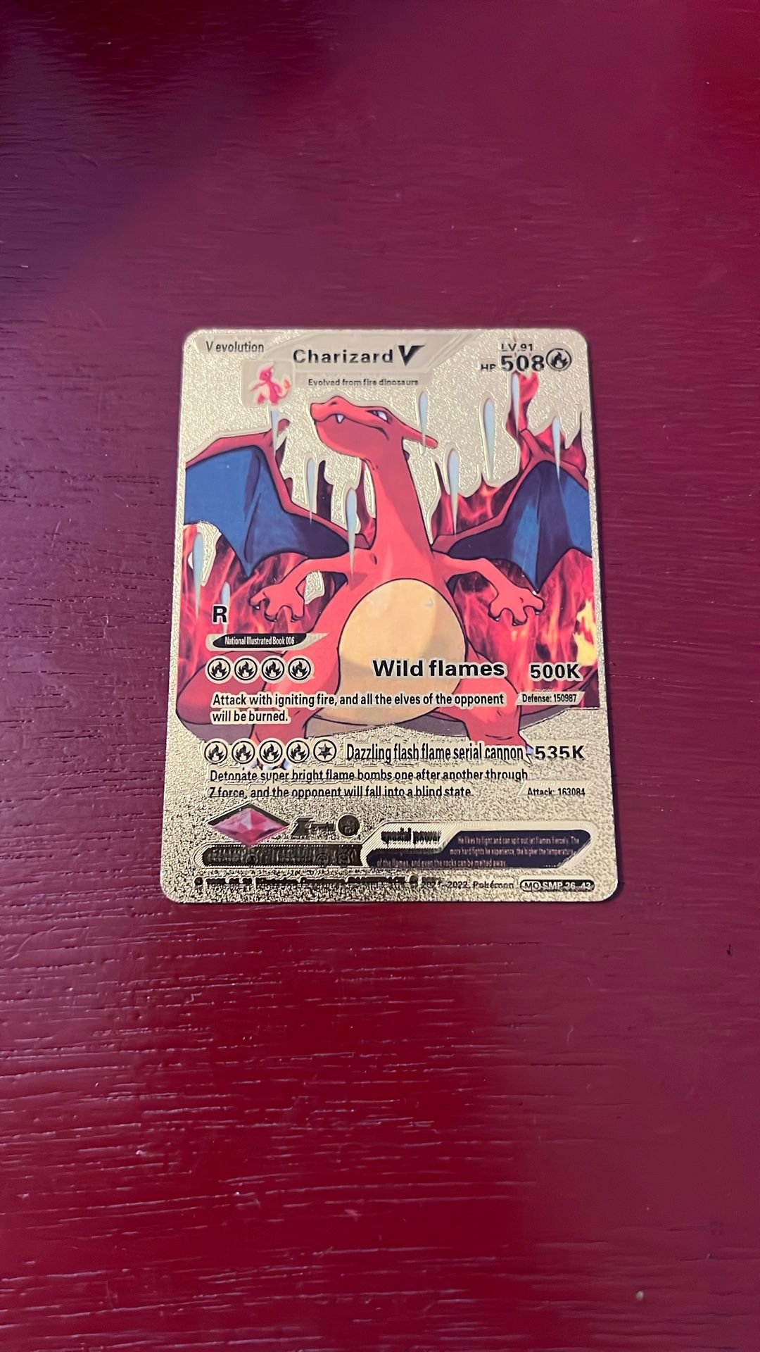 Charizard V Gold Foil