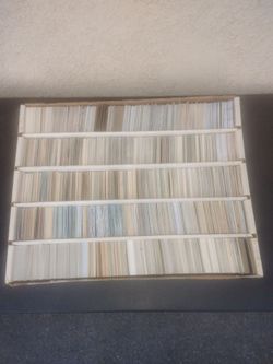 Box of 5000 Old Sports Cards - Baseball, Basketball. Football & Hockey