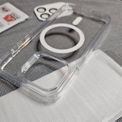 Iphone 15pro max clear CASE SET