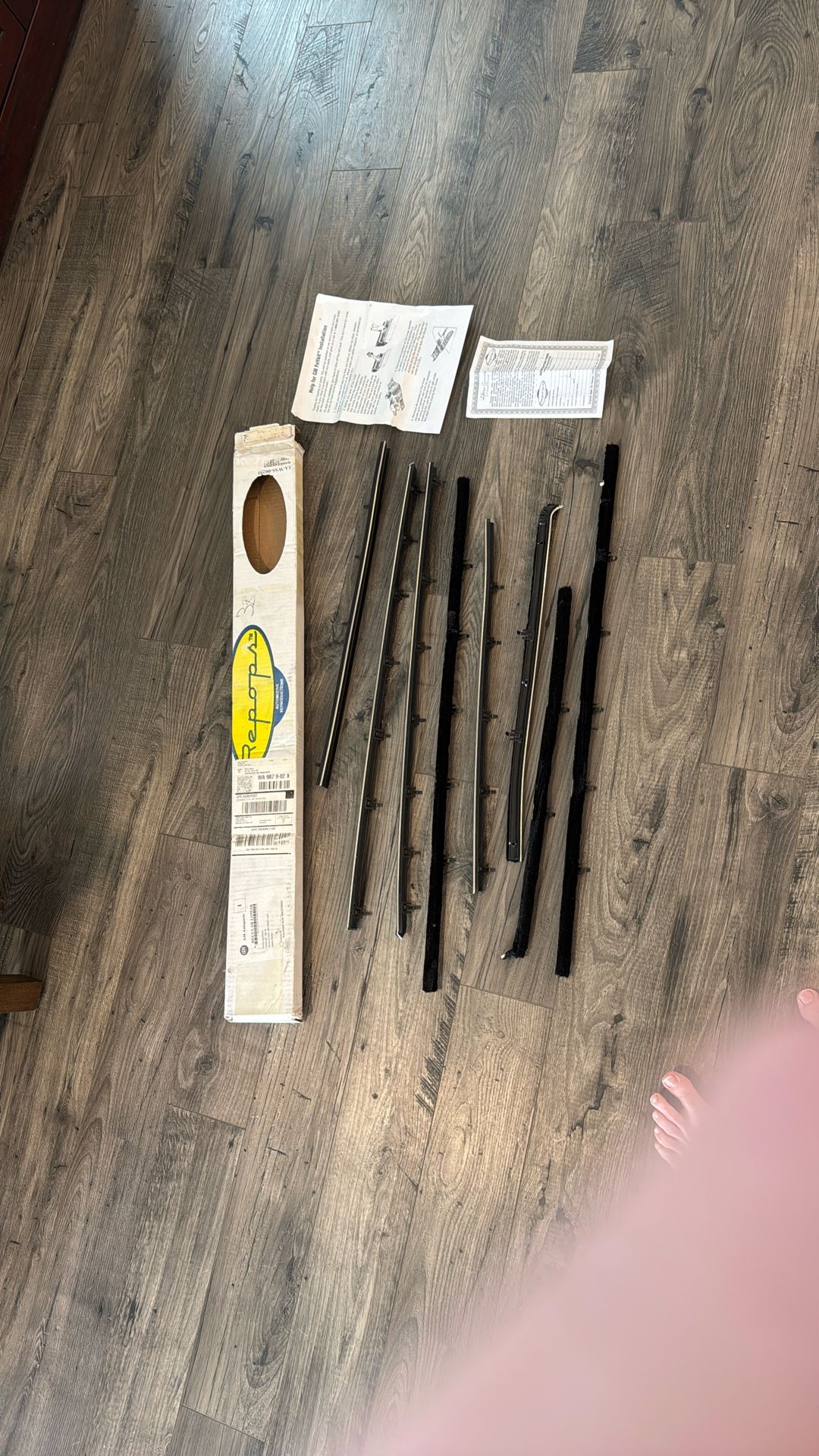 66-67 Window Felts, 66-67 GTO, LeMans, Coupe, 8 pieces