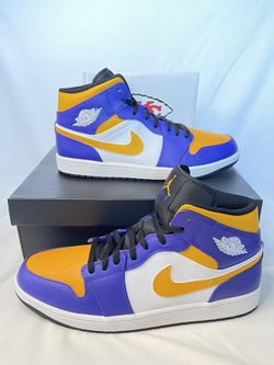 Air Jordan 1 Mid Lakers Size 13M