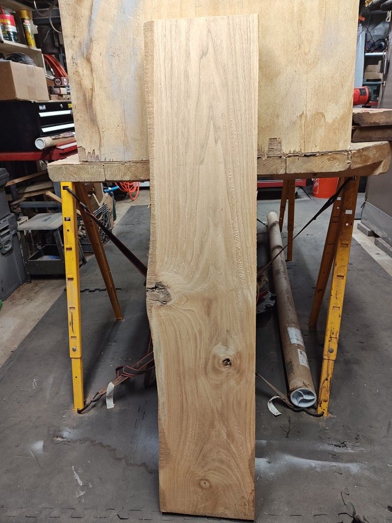 White Walnut Plank, Dried And Planed