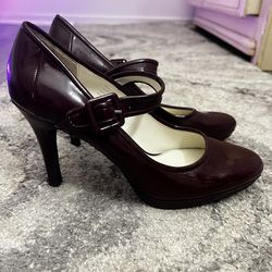 Calvin Klein burgundy heels