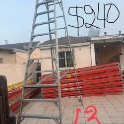 Excellent Condition Heavy Duty 12 Feet And More Sizes Available Aluminum Ladder