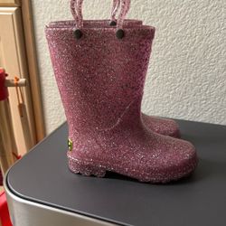 Girls Light Up Rain Boots Size 9