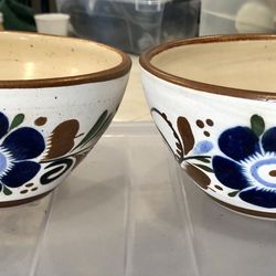 Mexican Folk Art Glazed Bowls