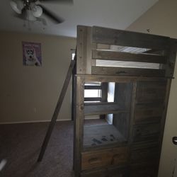 Twin Loft Bed With Dresser 
