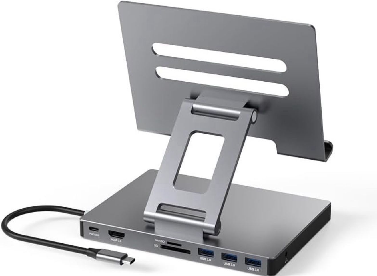 NEW! iPad Air Docking Station Foldable / USB C Hub Stand
