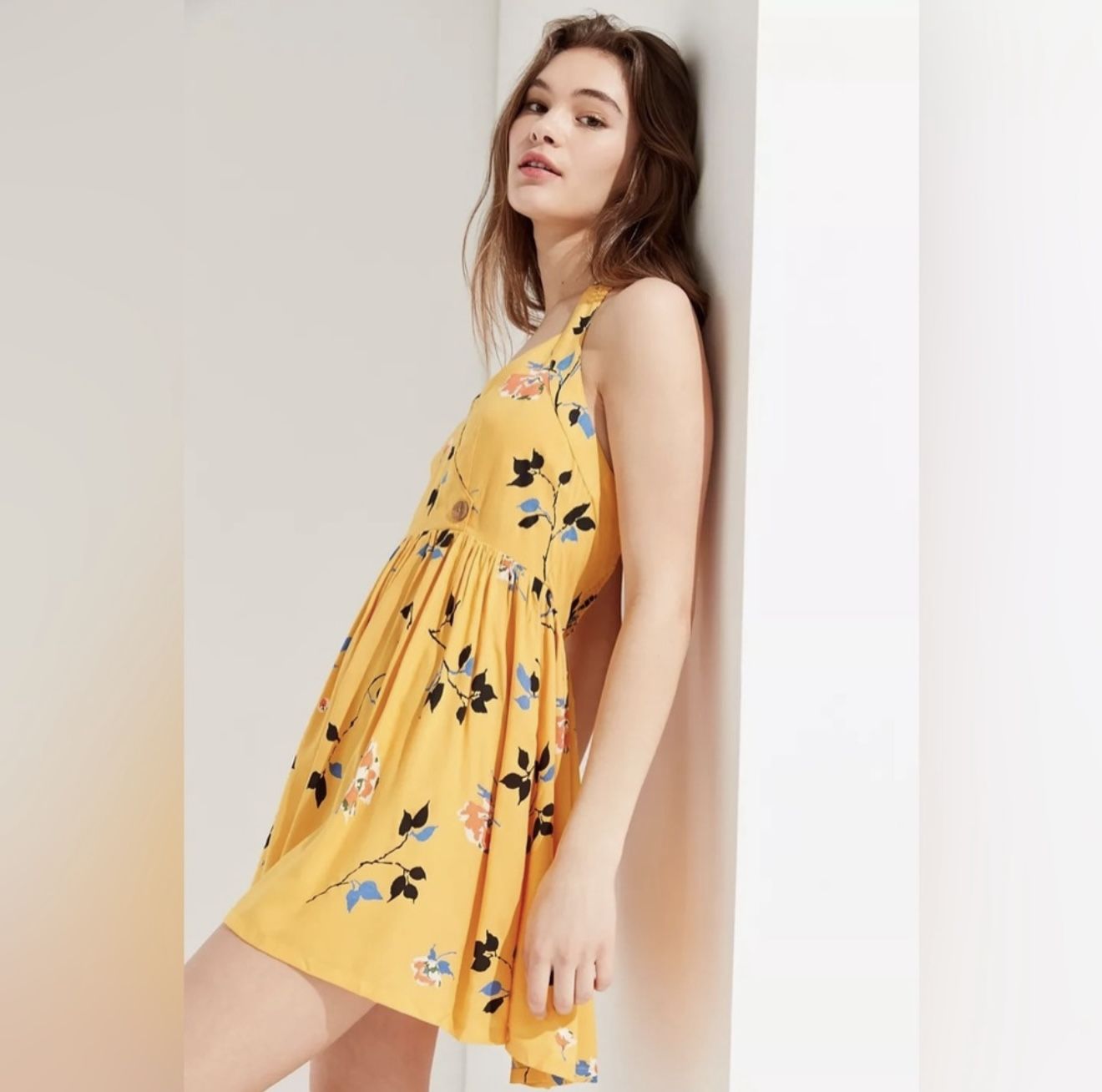 Floral Pippa Halter Mini Dress