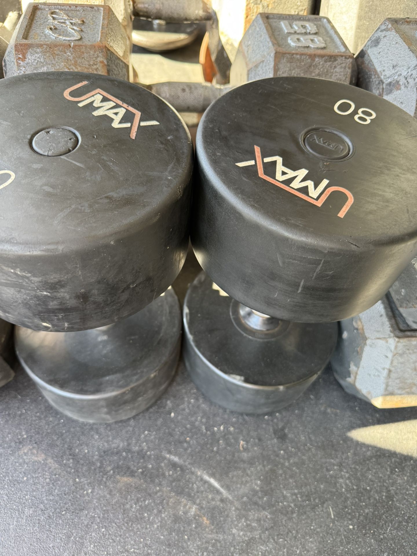 UMAX 80LB Dumbbells 