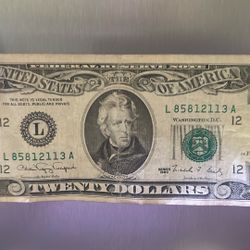 Rare Twenty Dollar Bill  