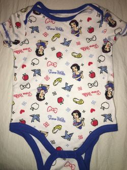 6-9 month Snow White onesie