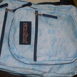 School Backpack.  Light Blue
