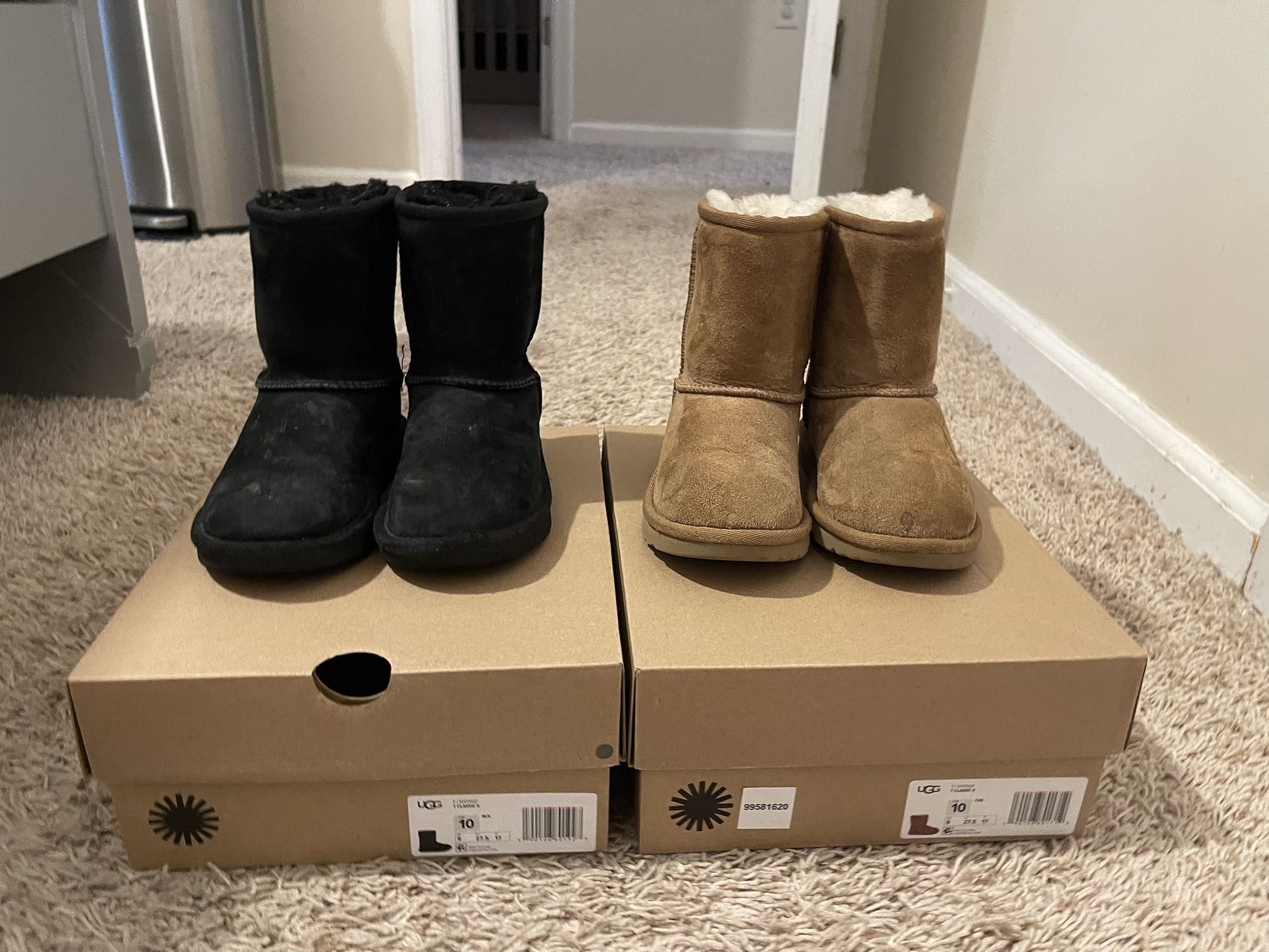 Toddler girl ugg boots size 10