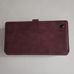 Women's Leather Wallet with Phone Case 