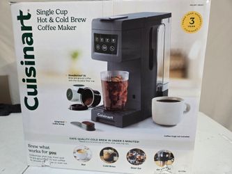 Cuisinart SS-27PC Hot & Cold Brew Single Cup Pod Coffee Maker, Black 48oz