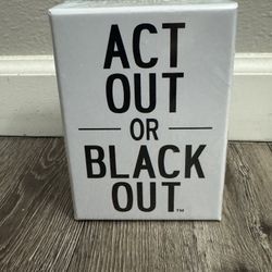 Party Game “Act Out or Black Out”
