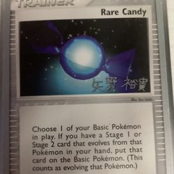 Rare Candy Pokemon Trading Card 
