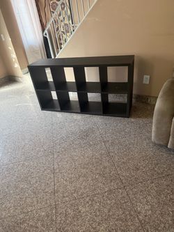 Black Cube Storage Shelving Unit 8-Cube