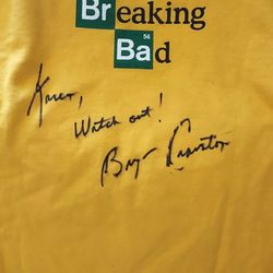 Breaking Bad  Los Pollos Hermanos T-SHIRT *signed By Bryan Cranston