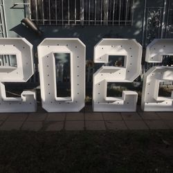 Decoration Graduation baby shower Marquee Numbers 