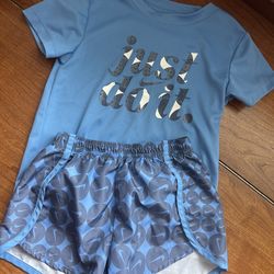 Blue Dri-Fit Nike Outfit 4T