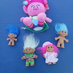 Set Of 5 Trolls