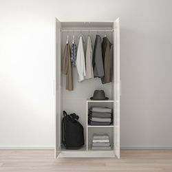 Ikea BRIMNES
Wardrobe with 2 doors, white, 30 3/4x74 3/4 "