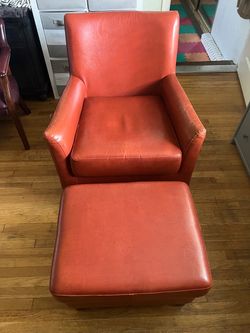 Chair with ottoman