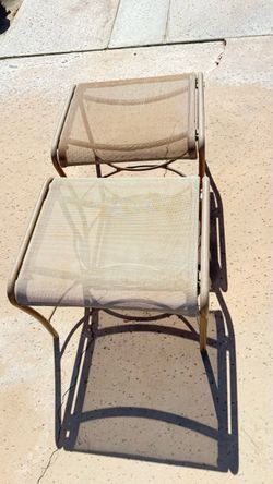 Outdoor Footrest Chairs Set of 2