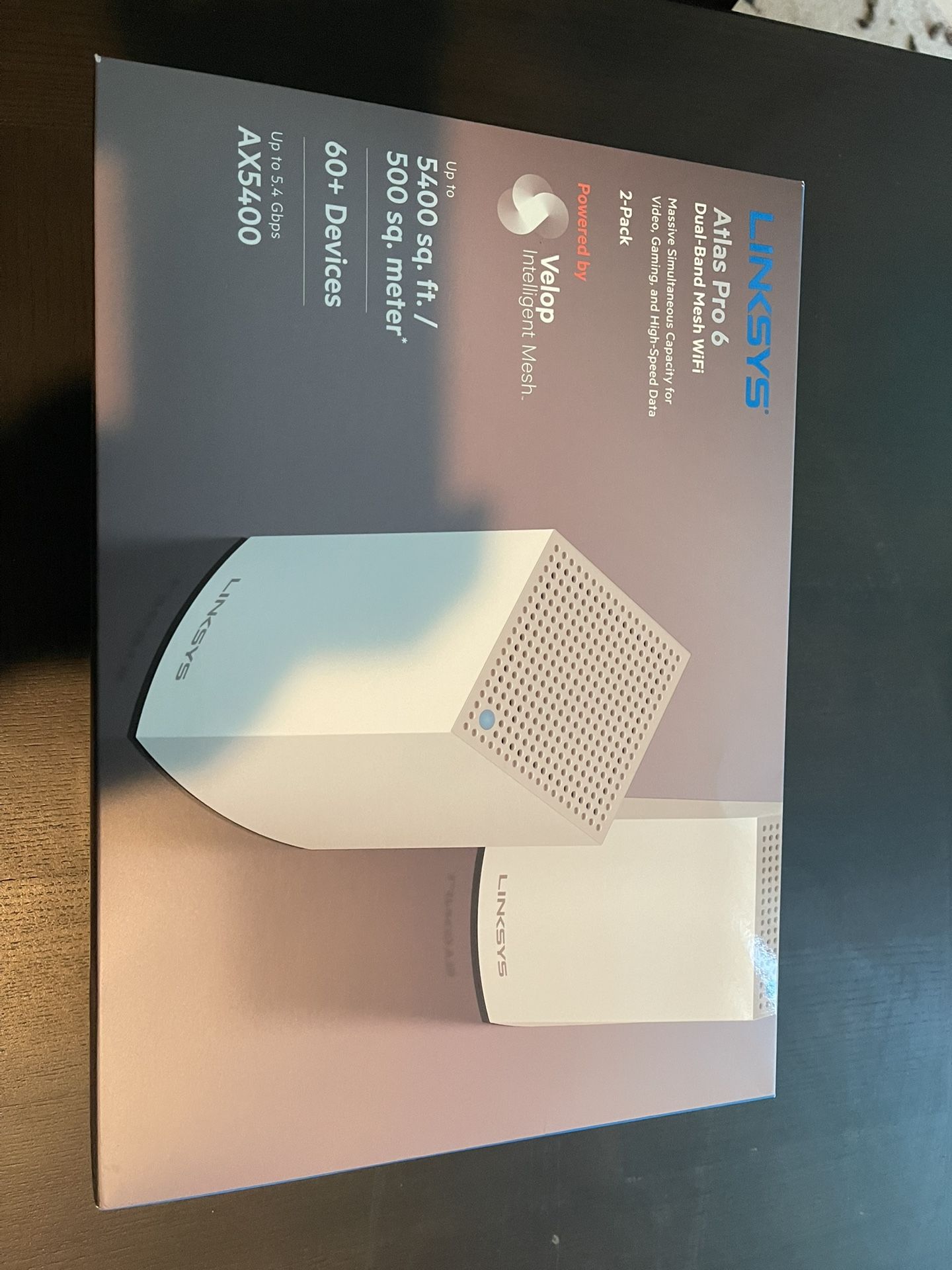 Brand New Linksys Atlas Pro 6 2 Pack Ax5400