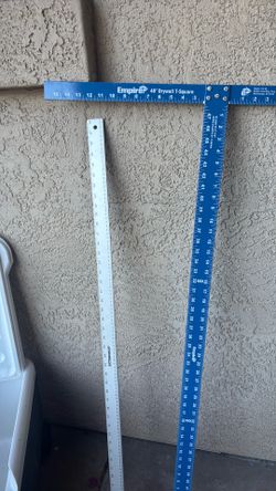 T square and ruler