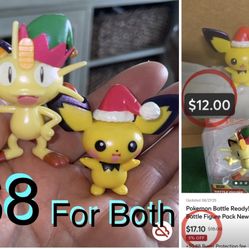 $8 For both Pokemon Battle Figures like new both included