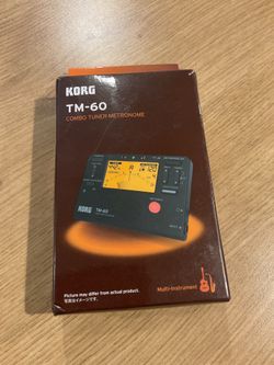 Light Used Korg TM-60 - Tuner and Metronome - Black$20 firm cash / South Austin by William cannon near the I35 pick up