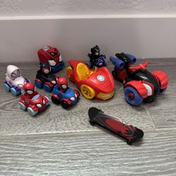 Marvel Spidey And His Amazing Friends Toy Car Bundle