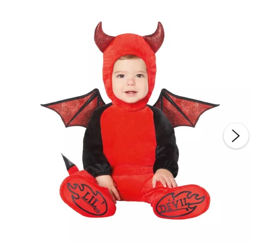Spirit Halloween Baby Red Devil One Piece Costume