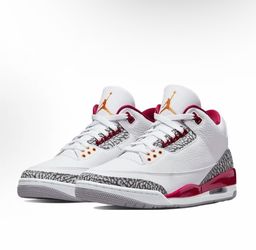 JORDAN 3 RETRO 'CARDINAL RED'