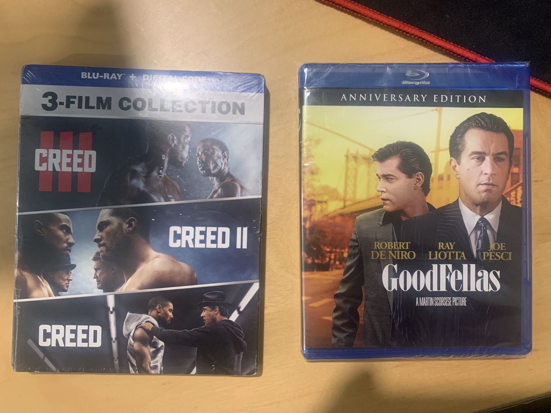 **Brand New Sealed **. Creed Blu Ray Complete Collection & Goodfellas Anniversary Edition Blu Ray