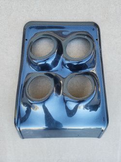 1967 to 1969 Chevrolet Camaro ABS Carbon Fiber 4 Gauge Center Dash Panel