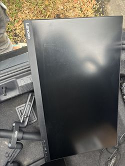 2 Lenovo Monitors w/ stand