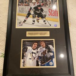 Sidney Crosby & Alex Ovechkin Autographed Game Photograph Rookie & MVP OF THE YEAR Authenticated